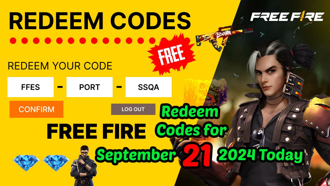 Free Fire Redeem Codes for September 21 2024 Today