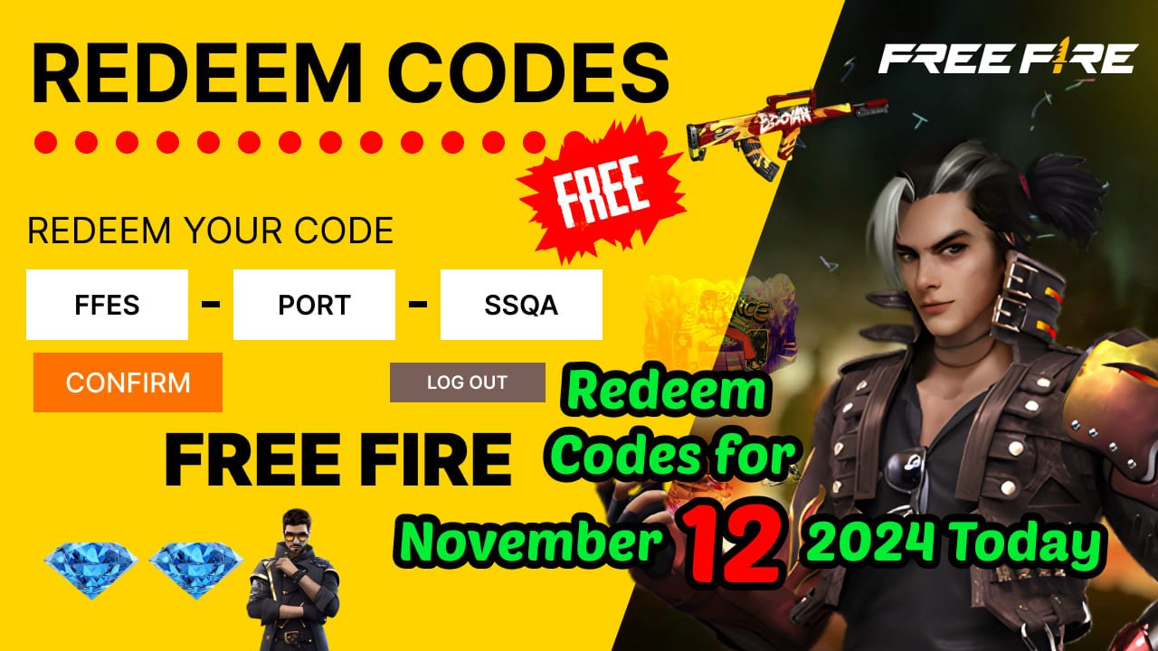Free Fire Redeem Codes for November 12 2024 Today